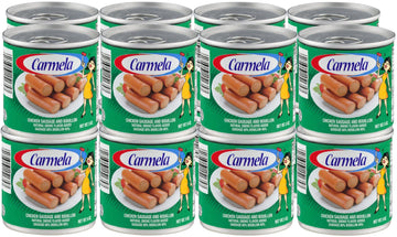 Carmela Chicken Sausage and Bouillon, Natural Smoke Flavor, 5 oz (Pack of 16)