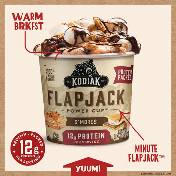 Kodiak Cakes Pancake On the Go, S mores, 2.36 oz (Pack of 12)
