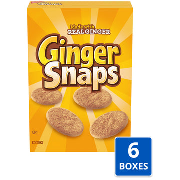 Ginger Snaps Cookies, Ginger Cookies, 6 - 16 Oz Boxes