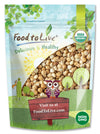 Food to Live - Organic Blanched Roasted Hazelnuts, 8 Ounces - Non-GMO, Dry Roasted Filberts, No Skin, Whole Nuts, Unsalted, Kosh