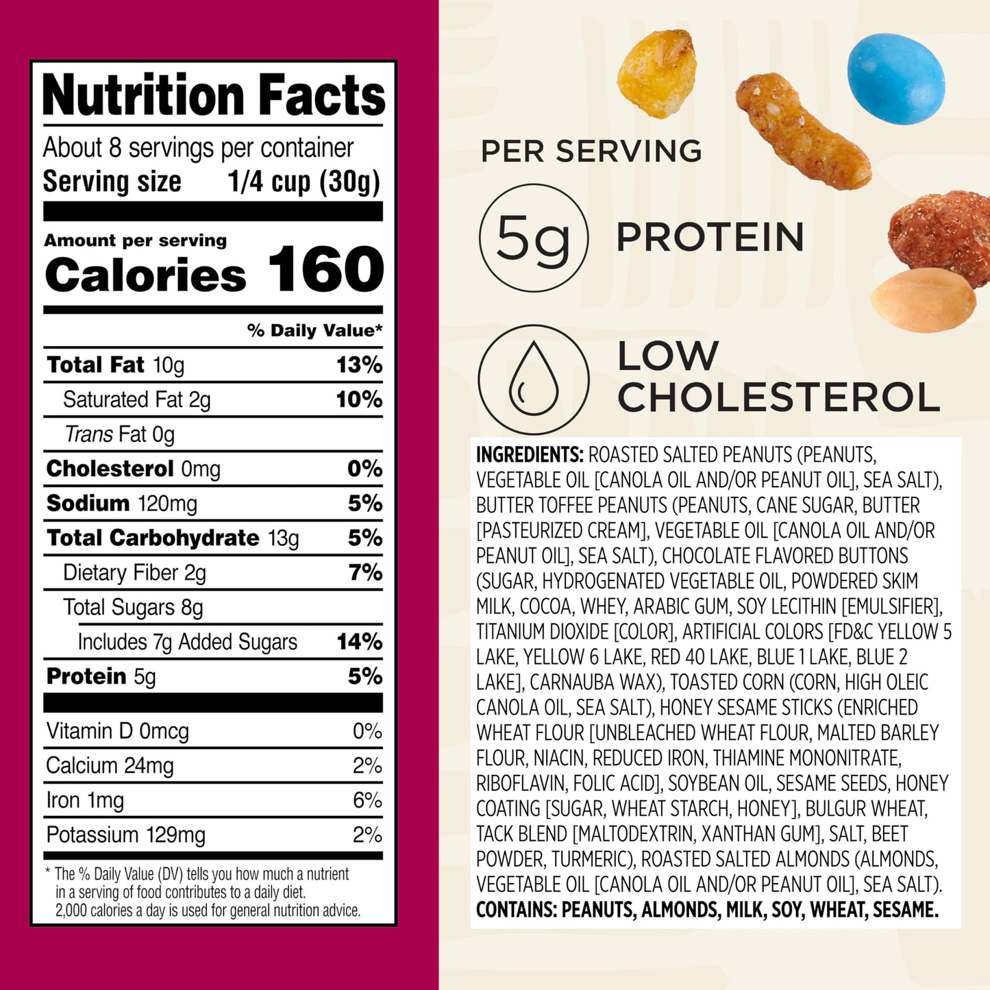 Snak Club Sweet & Salty Trail Mix, 8 Ounce (Pack Of 6)