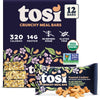 Tosi Meal Bars - Toasted Cashew, Crunchy Nut & Seed Vegan Snack Bars, 14g Plant Based Protein, Organic, Dairy, Soy & Gluten Free