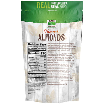 Now Foods, Tamari Almonds, Flavor Sensations, Savory Asian Tamari Flavor, Gluten-Free And Certified Non-Gmo, 7-Ounce (Packaging May Vary)