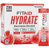 LIFEAID FITAID Hydrate Clean Electrolyte Mix Zero Sugar Balanced Electrolyte Ratios: 600mg Sodium 500mg Potassium 125mg Magnesium Watermelon Wave for Exercise & Active Hydration 30 Sticks