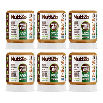 NuttZo Keto Almond Coconut - 7 Nut and Seed Butter, Coconut, Brazil Nuts, Almonds, Pecans and More | Keto Friendly, No Added Sug