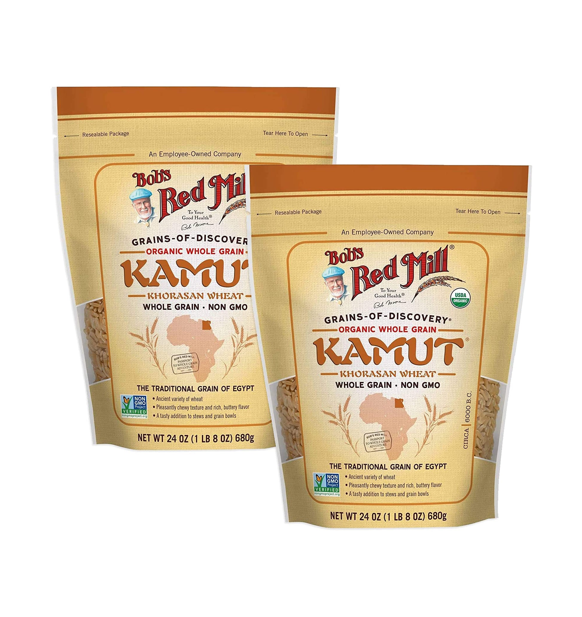 Bob's Red Mill Organic Kamut Khorasan Berries, 24 ounce (Pack of 2)