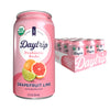 Daytrip Organic Sparkling Prebiotic Soda, Low Sugar, 12-Pack - Grapefruit