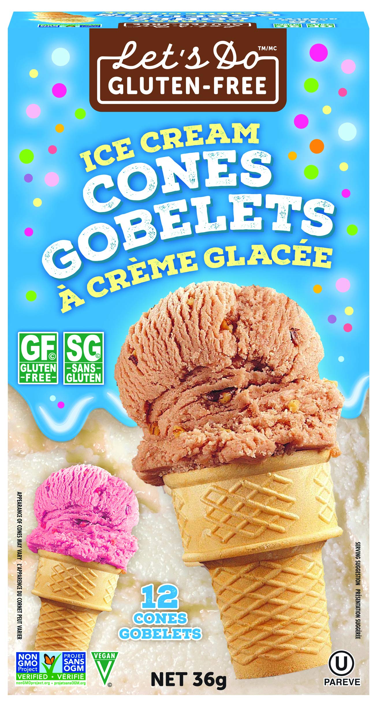 Lets Do Organic Ice Cream Cones Gluten Free Packages, 4Count