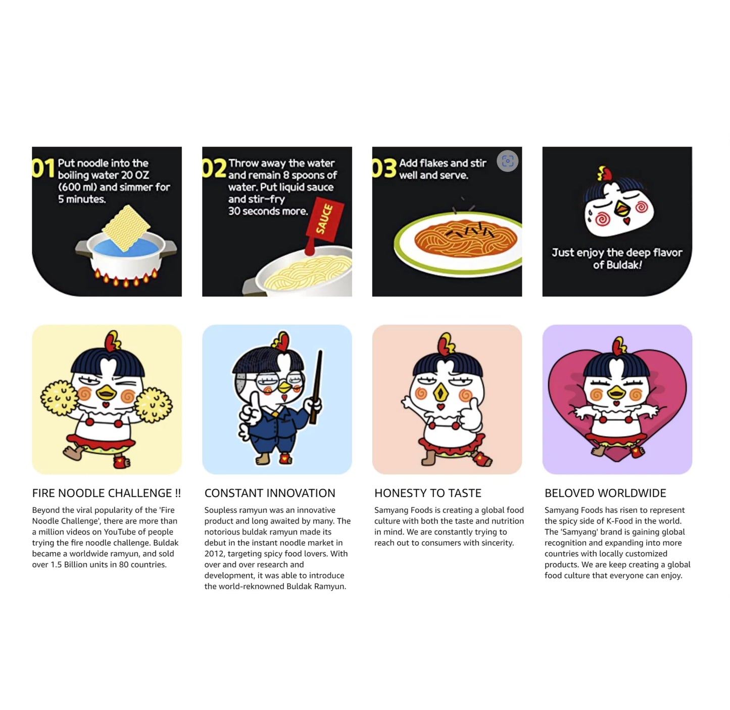 Samyang Buldak Hot Spicy Chicken Ramen Noodle Korean Stir-Fried Ramen, Carbonara Flavor (40, Carbonara)