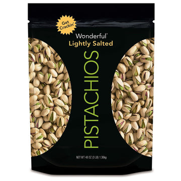 Wonderful Roasted Lightly Salted Pistachios, 48 oz
