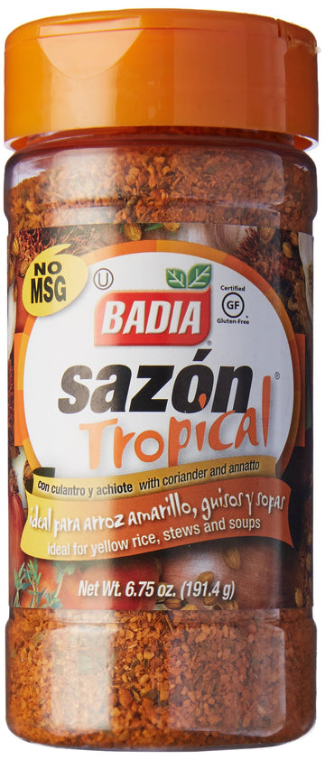 Badia Sazón Tropical With Annatto & Coriander 6.75 Oz