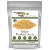 The Spice Way Yellow Mustard Seed - (6Oz) Whole Seeds For Pickling And Making Ground Mustard For Cooking, Resealable Bag