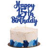 Gyufise 1Pc Happy 15Th Birthday Cake Topper Glitter 15 & Fabulous Cheers To 15 Years Old Cake Pick For Celebrating 15Th Birthday