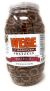 Wege Circle Pretzel O'S, Round Salted Pretzels, 28 Ounce Barrel