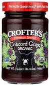 Crofters Organic Concord Grape Spread, 16.5 oz, 1.03 lb, Premium Fruit Spread