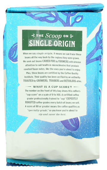 Whole Foods Market, Costa Rica Single Origin Whole Bean Coffee, Light Roast, Orange & Chocolate, 12 Ounce