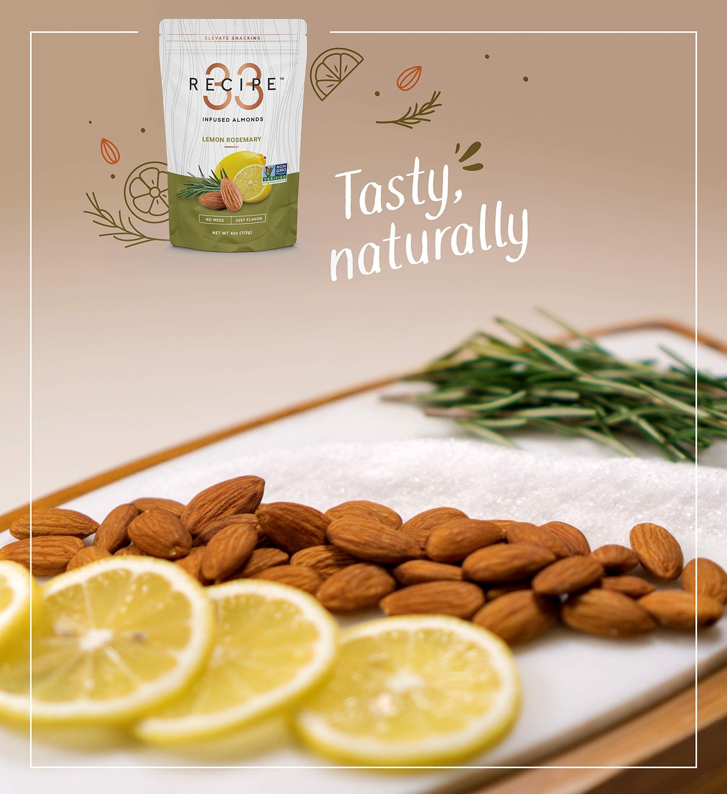 Rec33 Almonds Lem Rsmry ( 6 X 4 Oz   )