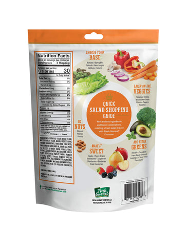 Fresh Gourmet Premium Croutons | Garden Herb | 5 Ounce, Pack Of 6 | Crunchy Salad Topper