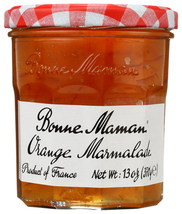 Bonne Maman Orange Marmalade Preserves, 13 oz Glass Jars (Pack of 6) - Non-GMO, Made with Simple Ingredients