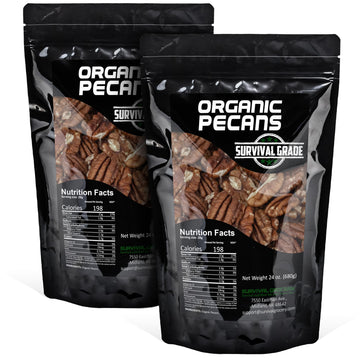 Survival Grocery - Organic Pecans (48 oz./2 Bag)