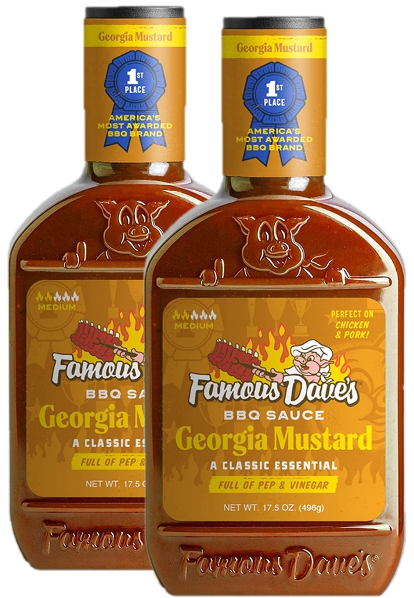 Famous Dave's - 2 pck, Georgia Mustard BBQ Sauce (32 oz.)