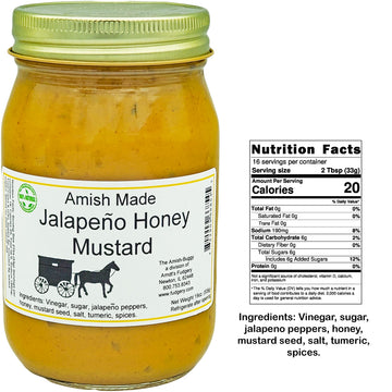 Jalapeno Honey Mustard 19 Oz. (2 Jars) The Amish-Buggy A Division Of Arndt'S Fudgery