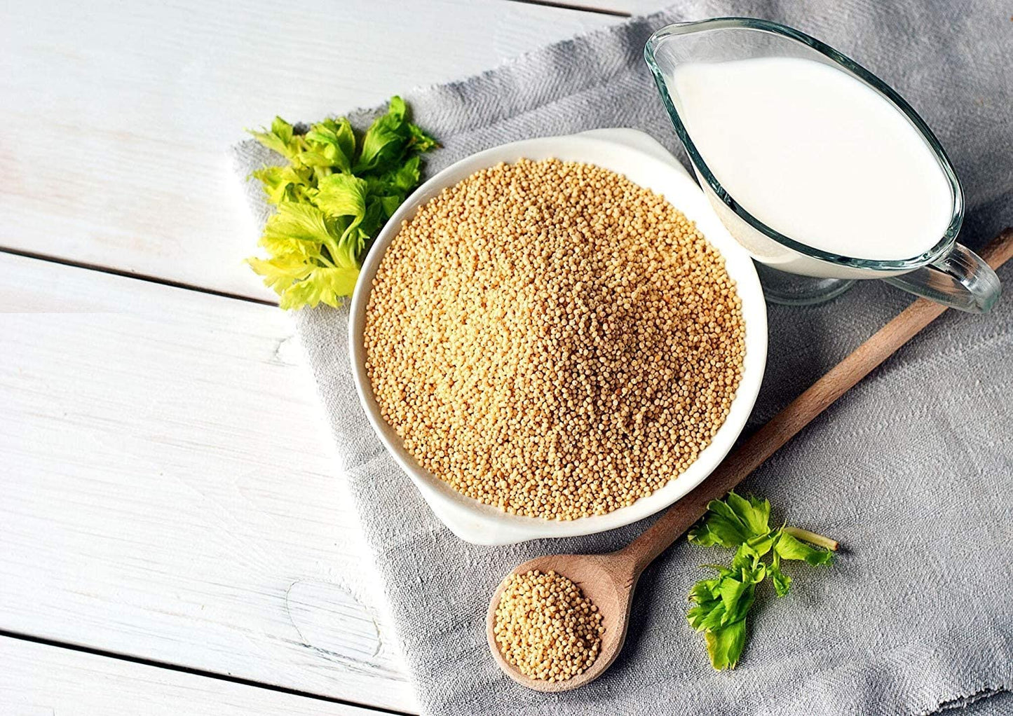 Food to Live Organic Hulled Millet, 1 Pound - Whole Grain Seeds, Non-GMO, Kosher, Raw, Bulk, Product of the USA