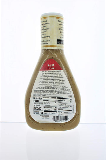 Newman's Own Salad Dressing Light Italy, 16-Ounce (Pack of 3)