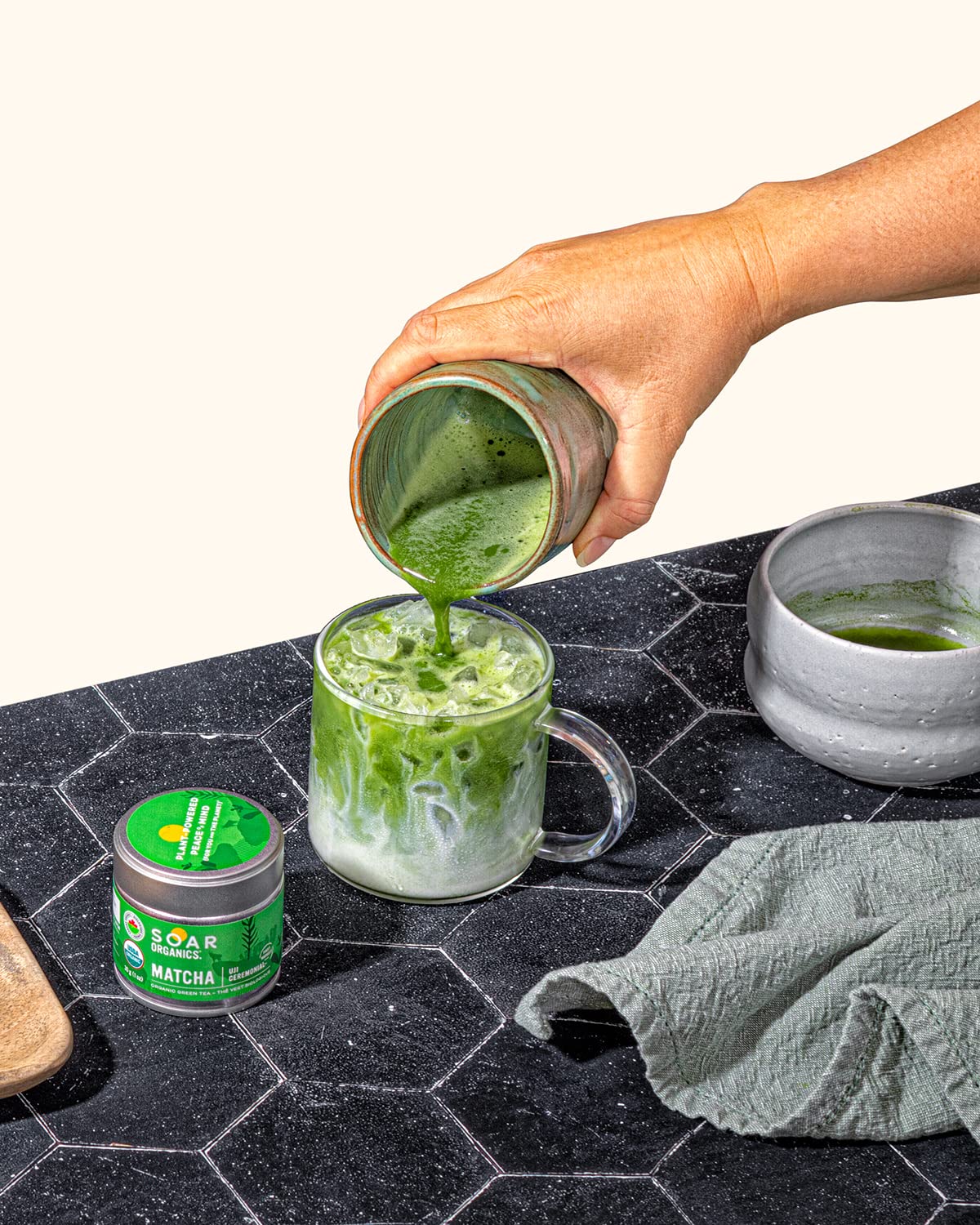 Soar Organics Uji Ceremonial Grade Matcha Green Tea Powder - Authentic Japanese Origin, 1 oz