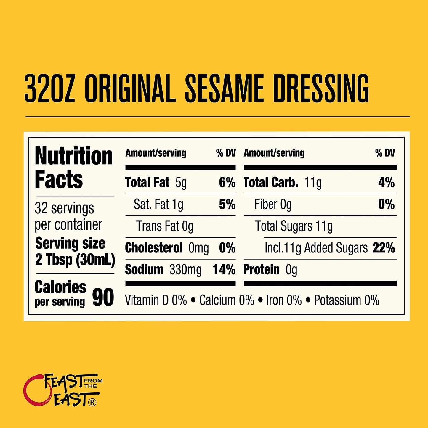 Feast From The East Feast From The East All Natural Sesame Salad Dressing -