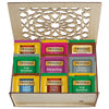 Twinings Tea Sampler Collection - 80 Tea Bags 22 Flavours/Assorted Tea Gift Set In Decorative Mdf Box - Wooden Organizer Tea Chest Included - Ideal For Home Office Family & Friends (White Mdf Box)