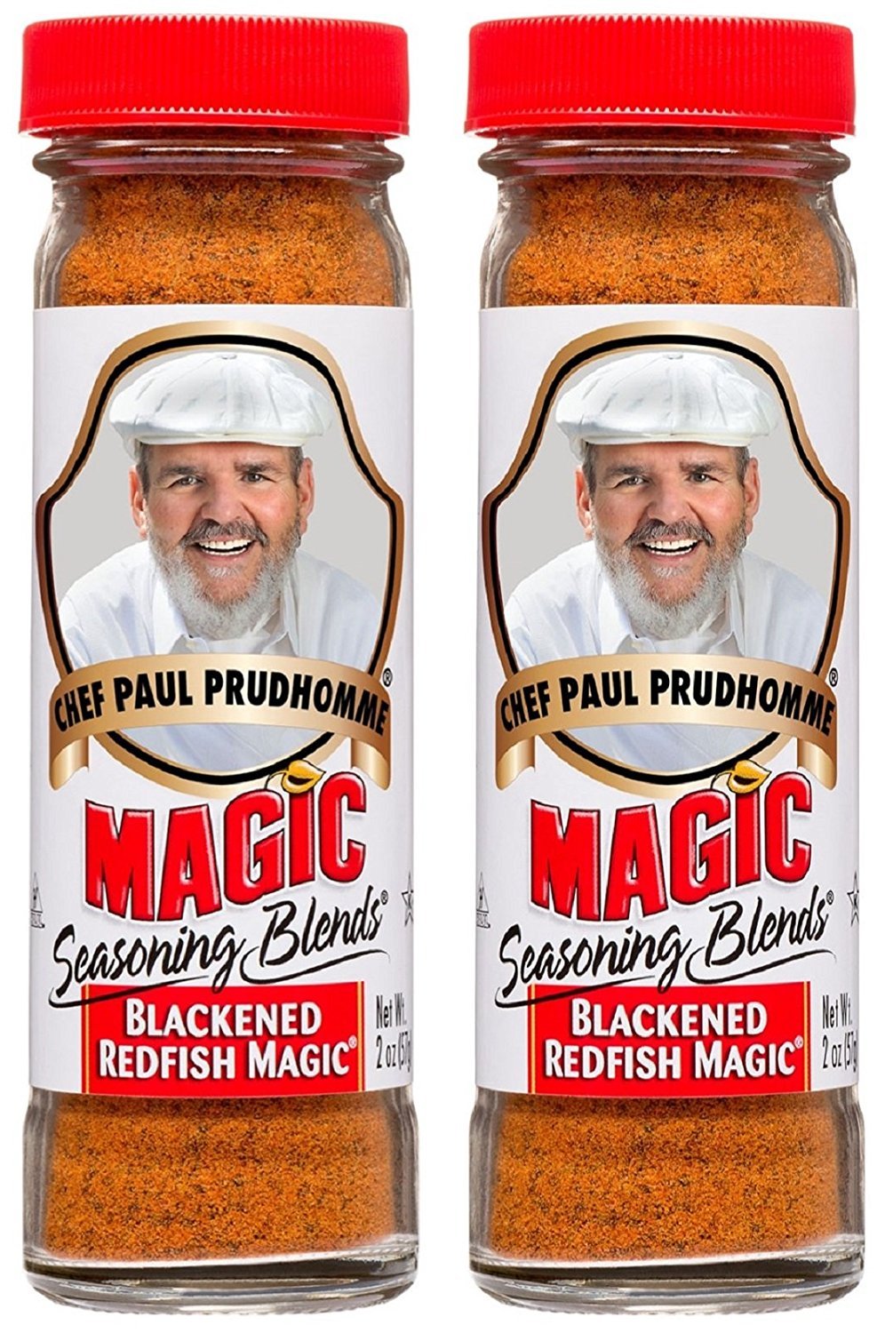 Chef Paul Prudhomme'S Magic Seasoning Blends Chef Paul Blackened Redfish Magic Seasoning, 2-Ounce (Pack Of 2) - Set Of 4