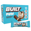 Built Bar, Puff Protein Bars, Coconut Puff, 17G Protein Snacks, On-The-Go Bars, Only 140 Calories, 6G Sugar, Collagen, Gluten Free, 12 Count