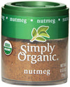 Simply Organic Mini, Og, Nutmeg Ground, 0.53-Ounce (Pack of 6)