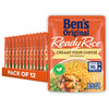 BEN'S ORIGINAL Ready Rice Creamy Four Cheese Flavored Rice, Easy Dinner Side, 8.5 OZ Pouch (Pack of 12)