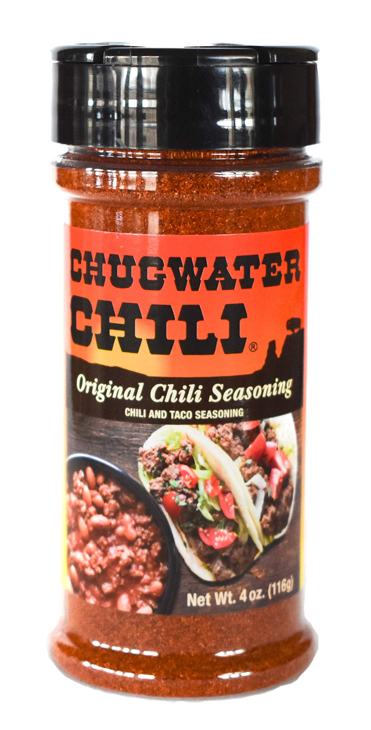 Chugwater Chili | Gourmet Chili Seasoning Mix & Taco Seasoning | 4oz Bottle | Wyoming State Championship Chili Recipe | Secret B