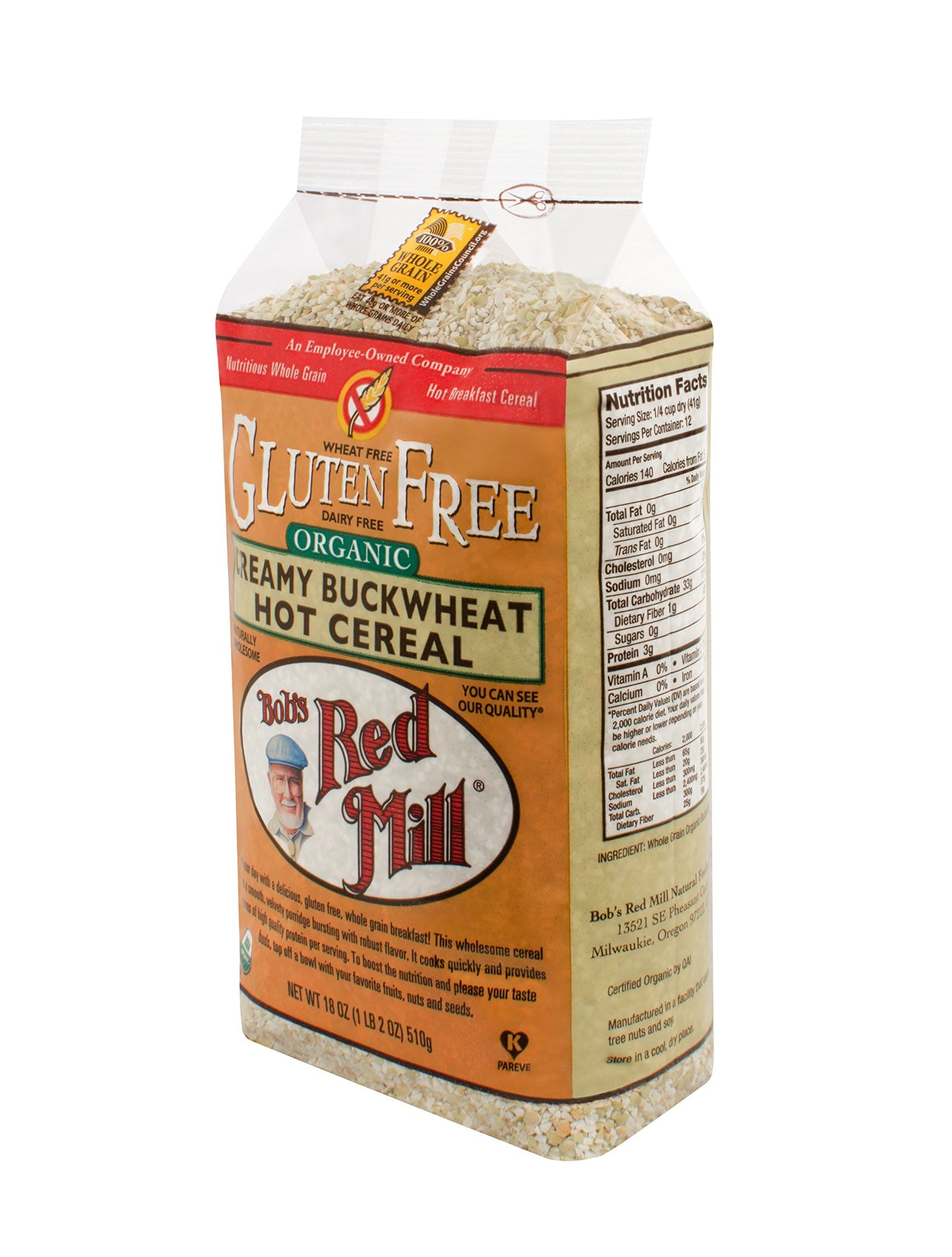 Bob'S Red Mill Org Whole Grain Creamy Buckwheat Hot Cereal, 18 Ounce