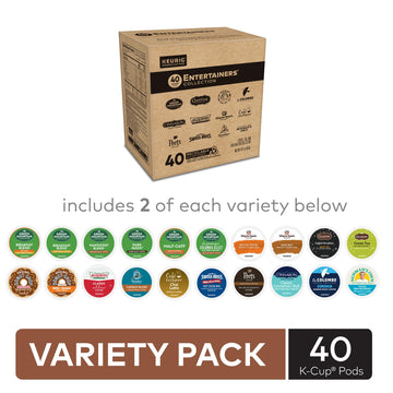 Keurig Entertainers Variety Pack, Keurig Single Serve K-Cup Pods, 40Ct
