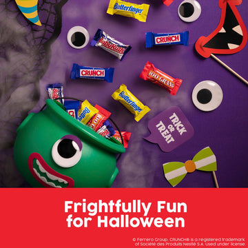 Butterfinger, Crunch, Baby Ruth And 100 Grand, Bulk 60 Pack, Assorted Fun Size Chocolate Candy Bars, Stocking Stuffers, 37.2 Oz