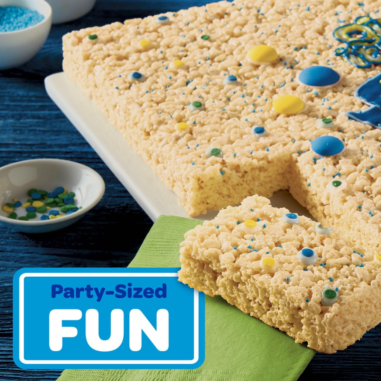 32Oz Kellogg'S Rice Krispies Treats Original Fun Sheet, Crispy Marshmallow, Large, Pack Of 1