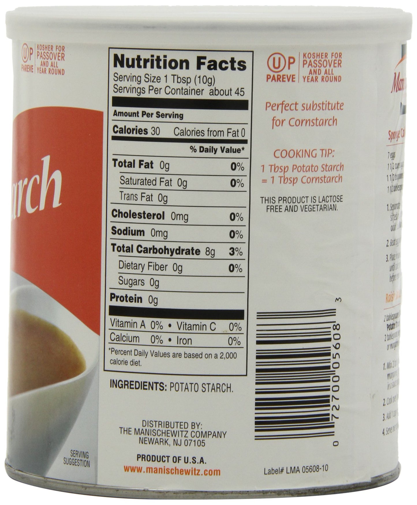 Manischewitz Whole Grain Matzo Meal, 16 Ounce (Pack Of 4)