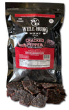 Well Hung Meats Cracked Pepper Beef Jerky One Pound Resealable Craft Jerky Bag (16oz)