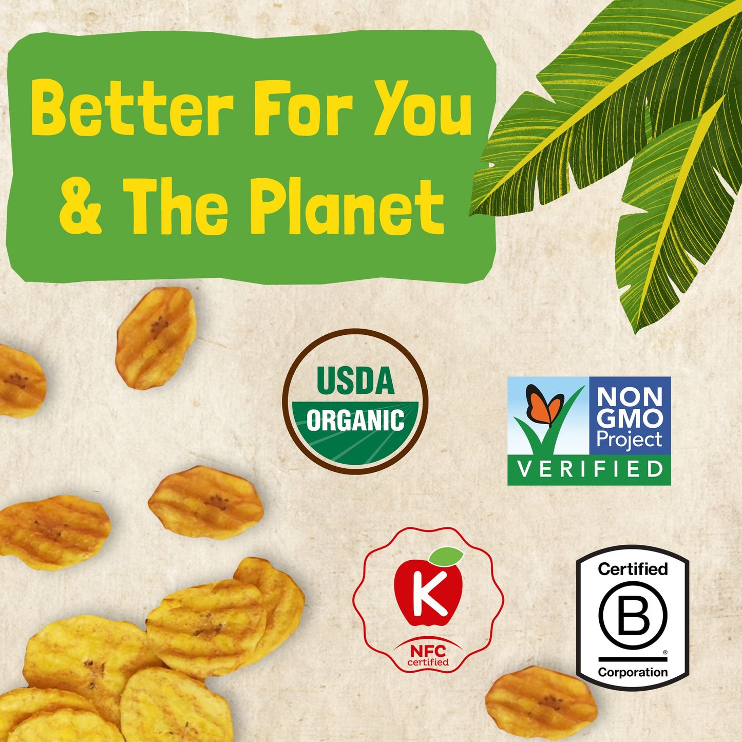 Barnana - Organic Plantain Chips, Acapulco Lime, Healthy Snack Made With 100% Coconut Oil, Non-GMO, Potato Chip Alternative, Zer