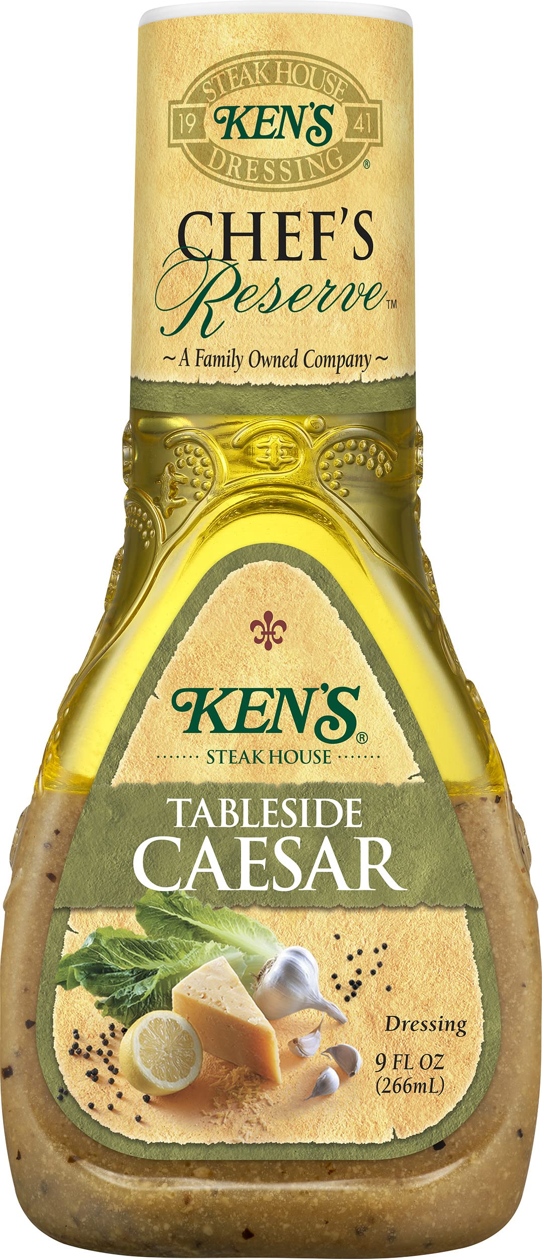 Kens Steak House Tableside Caesar Dressing, 9 Fl Oz, Pack of 1