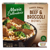 Marie Callenders Tender Ginger Beef and Broccoli Bowl, Convenient Oven or Microwave Meal with Beef and Rice, Frozen Meal, 11.8