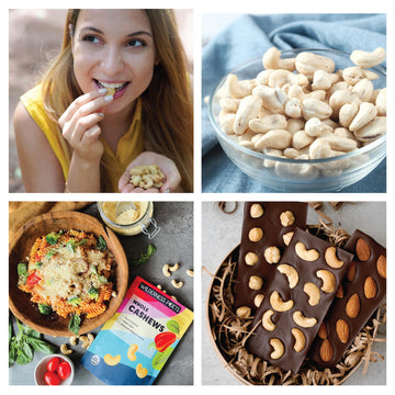 Wilderness Poets Cashews - Organic Raw Cashew Nuts, 8 Ounce (227 Grams)