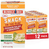 Bumble Bee Snack On The Run Creamy Caesar Chicken Salad with Crackers Kit (Pack of 12) - Ready to Eat Protein Snack Pack - 10g P