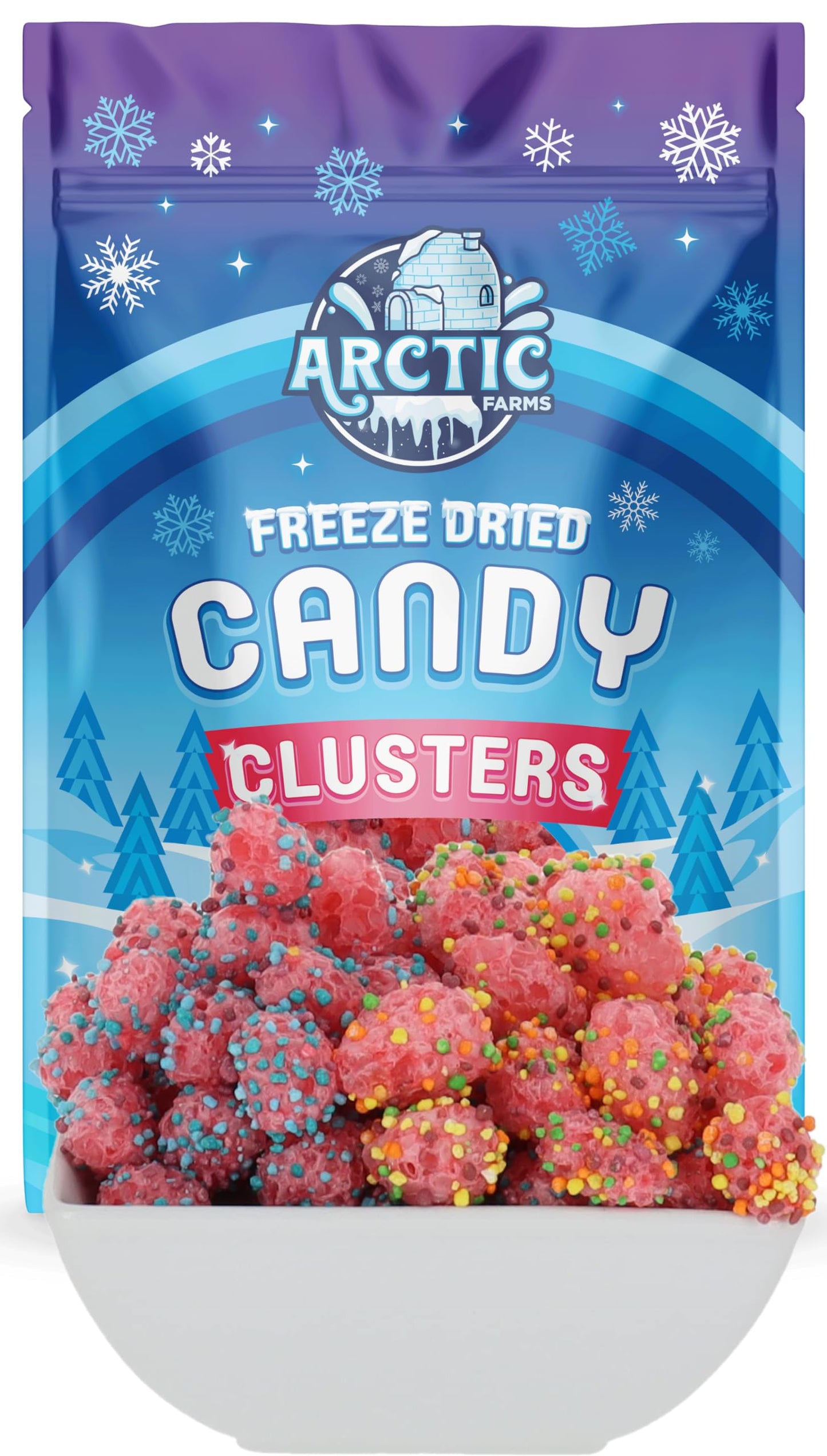 Arctic Farms Freeze Dried Candy Clusters Candies 2Oz Bagged And Boxed (Assorted Flavors)