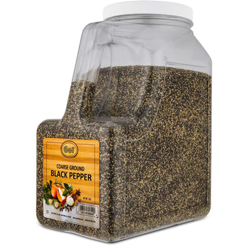 Gel Spice Coarse Ground Black Pepper 18-24 Mesh - Food Service Size - 5 Lbs