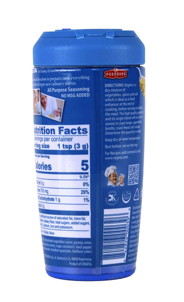 Podravka Vegeta Seasoning Shaker No Msg, 6 Ounce (170 G)
